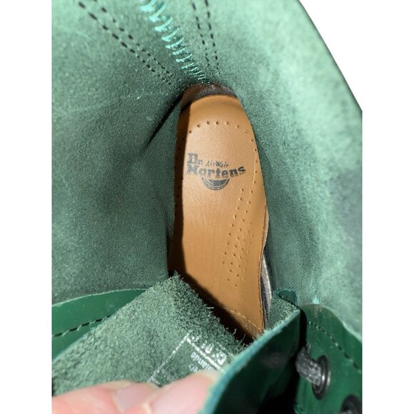 Doc Marten Origional Green Leather Lace Up Boots Women’s Size 6 L, New With Def - Picture 8 of 9